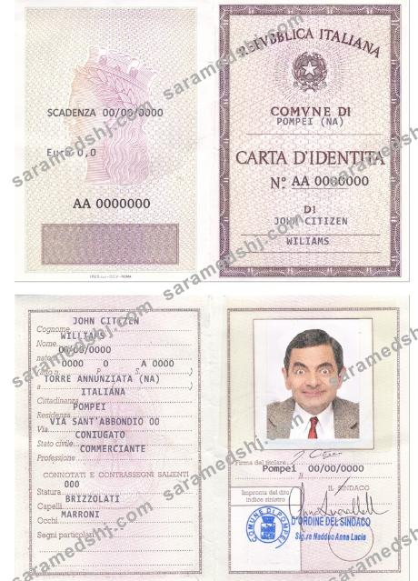 Italy Identity Card (La Carta D’Identita’ Italiana)